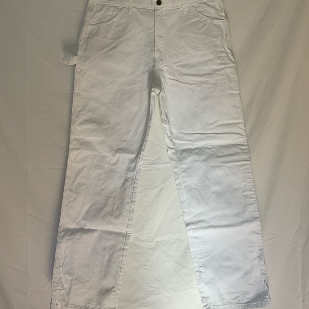 WHITE DICKIES PAINTER PANTS